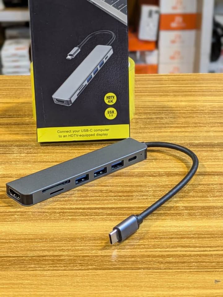 Hub USB-C Multiport 7-en-1 - Connectique